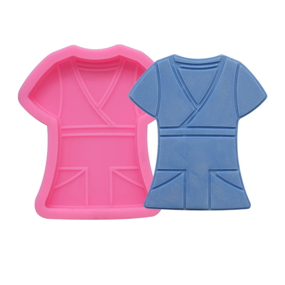 Блестящая футболка брелоки прессформы DIY эпоксидная форма рубашки формы для