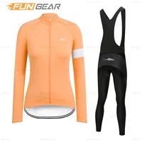 2022 ralvpha women cycling jersey set sa suit long sleeve maillot 9d bib shorts cycling sports team ciclismo ropa para mujer
