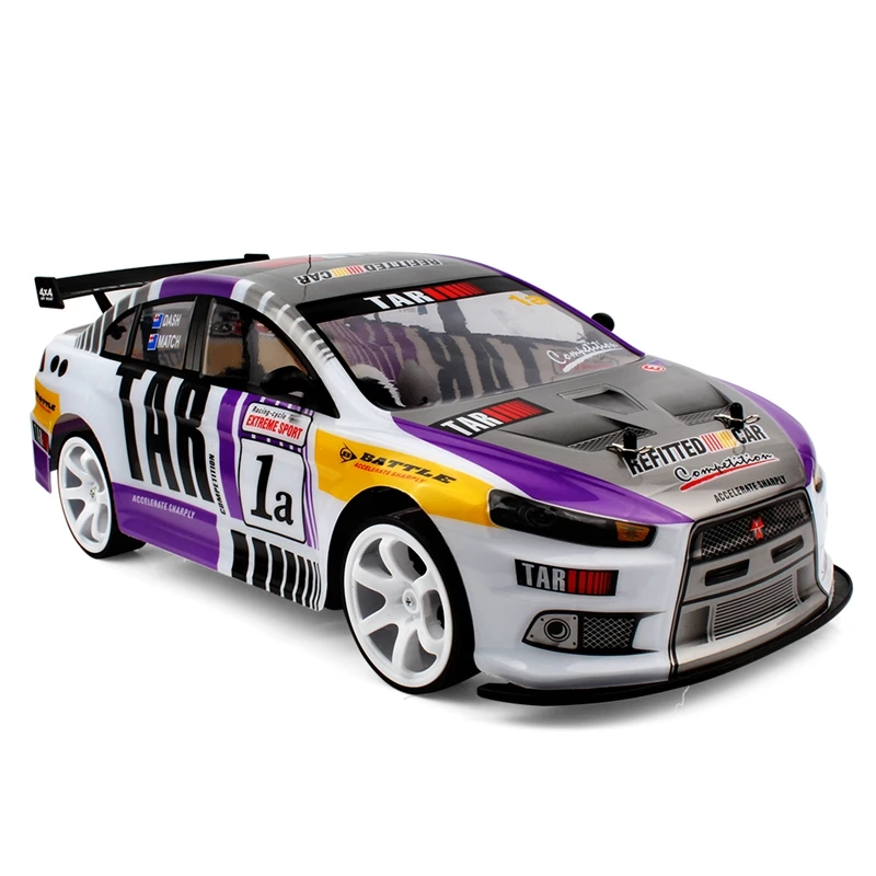 

1:10 70Km/H Racing Sports Car High Speed Super Large RC Remote Control High Speed Drift Vehicle Kids Gift (Purple Single Battery