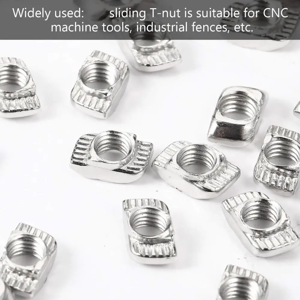 2020 Series T Nuts M5 Sliding Slot Nut Hammer Head Fastener Half Round Roll in T-Nut for Aluminum Extrusion Profile M3 M4 | Обустройство