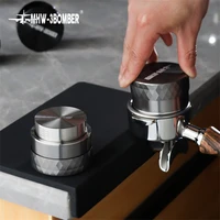 5153mm coffee tamper adjustable fanthread base handle espresso powder hammer coffee accessories barista cafe tools