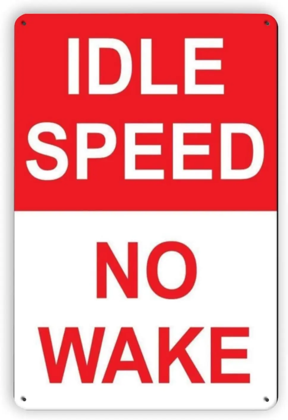 

Ovonetune Vintage Metal Tin Signs, Idle Speed No Wake Retro Art Tin Sign Decorations Plaque fo Bars Club Cafe Home Kitchen