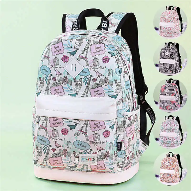 

Print canvas bag durable portable travel bag school bag for teenage fashion #40