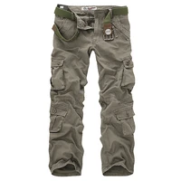 2021 high quality mens cargo pants casual loose multi pocket military pants long trousers for men camo joggers plus size 28 40
