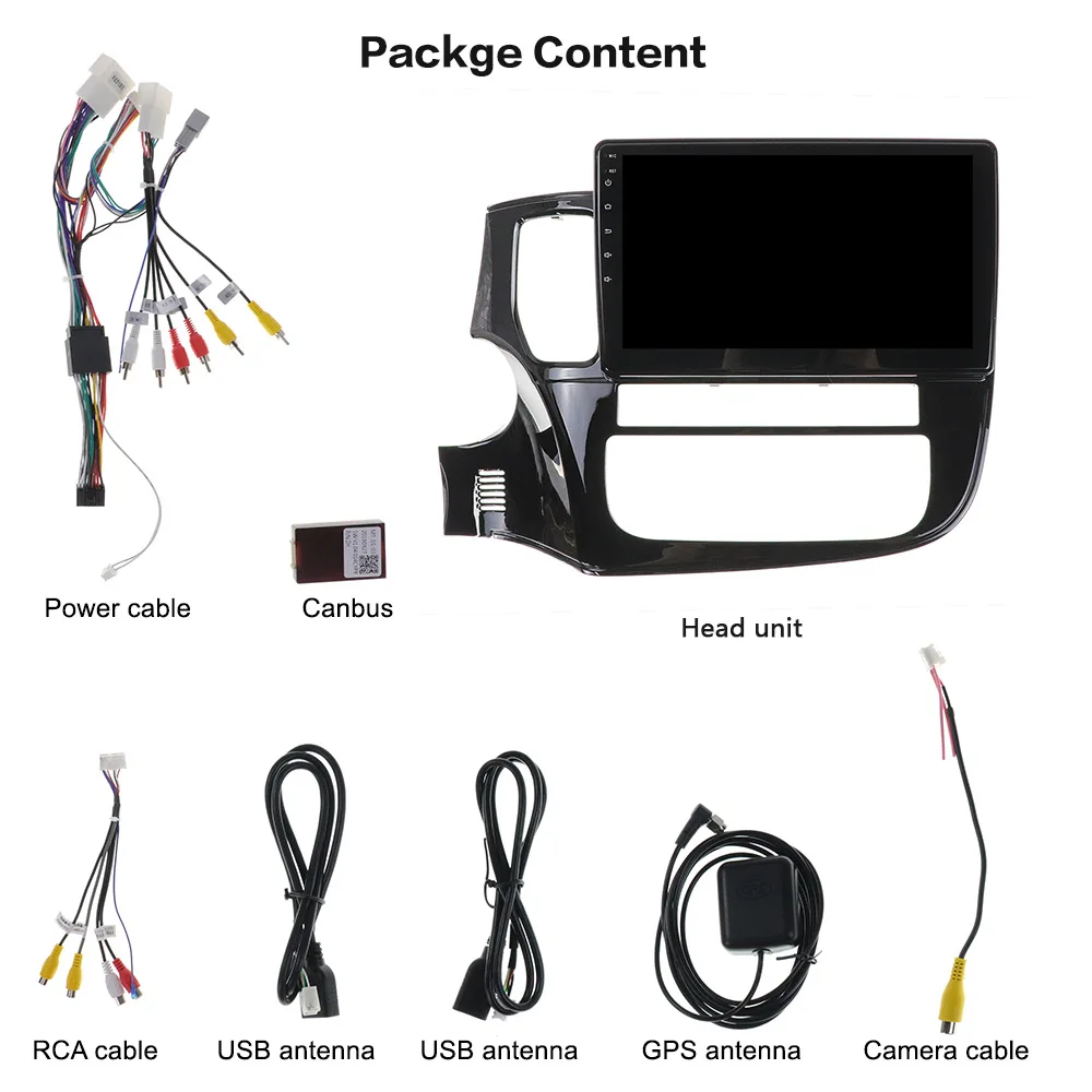 

AOTSR Android 10 Car GPS For Mitsubishi Outlander 2014-2019 Head Unit Car Navigation Stereo Radio Player with DSP 2G+16G
