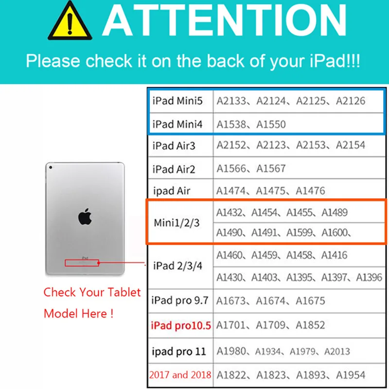 Модный чехол с принтом для Apple Ipad Mini 1 2 3 4 5, умный чехол, чехол для планшета, милый силиконовый чехол из искусственной кожи с подставкой