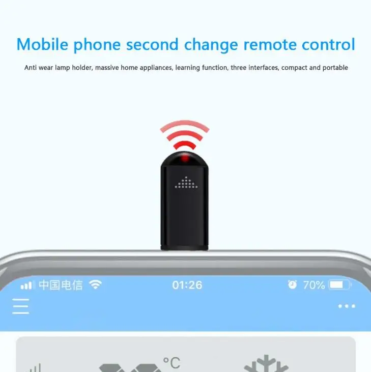 

Mini Smart Mobile Phone Remote Control Stable IR Appliance Infrared IR Remote Transmitter Jacks Control Plug for Smart Phone