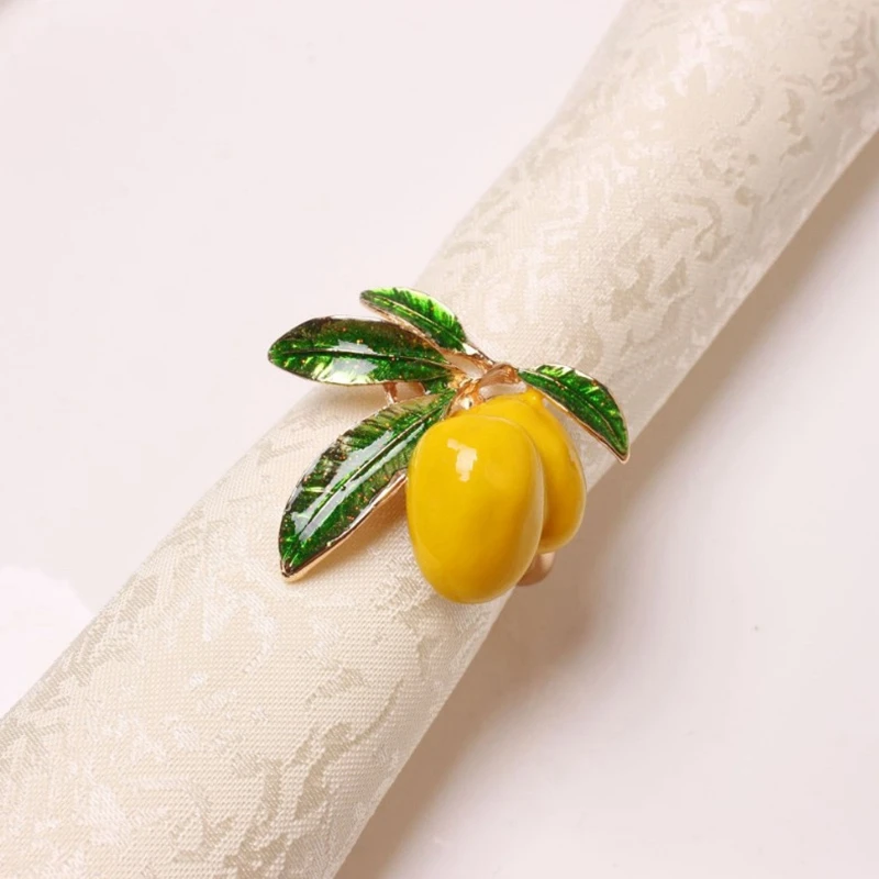 

6 PCS Lemon Napkin Ring Napkin Ring Table Decoration