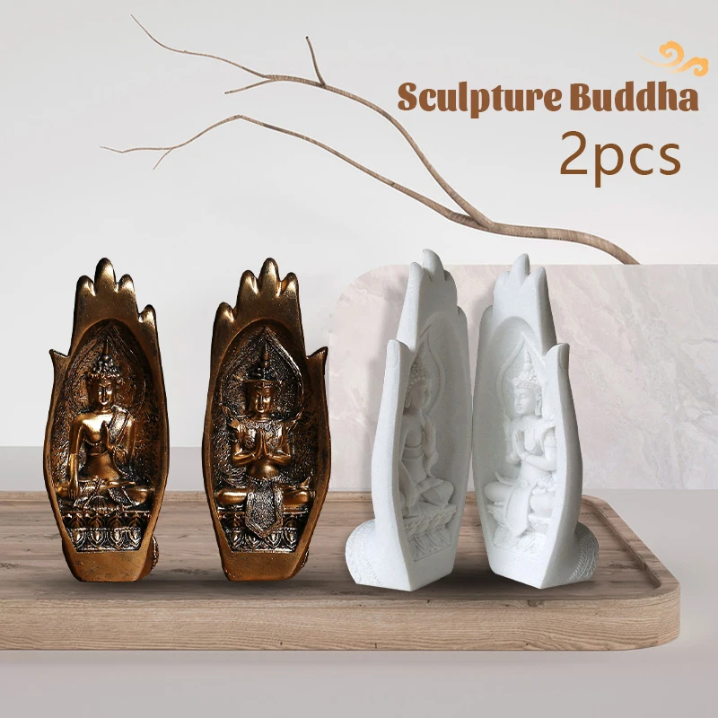 

Креативные украшения в виде рук Будды, 2 шт., Индийский Монах тафагата, Йога, современное нордическое украшение для дома и офиса