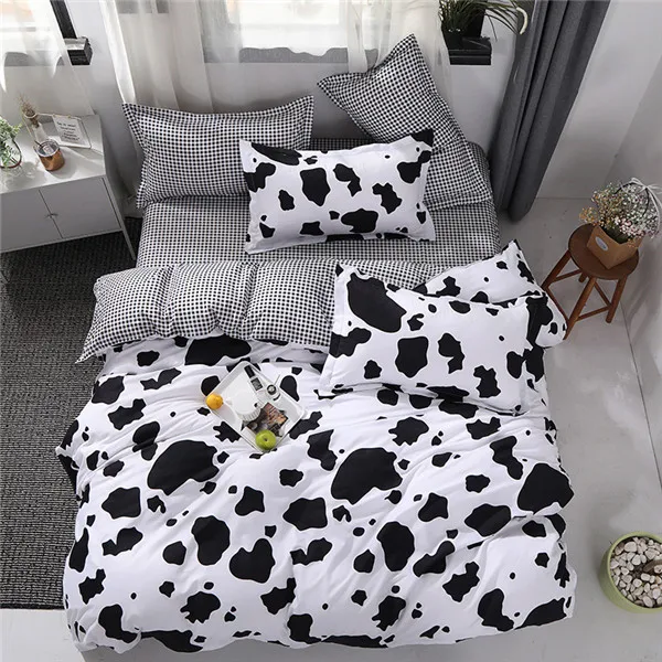JDDTON Прибытие Новое Классическое постельное белье в стиле пастбища набор милые красочные постельное белье пододеяльник наволочка простыня BE030 - Цвет: Cow