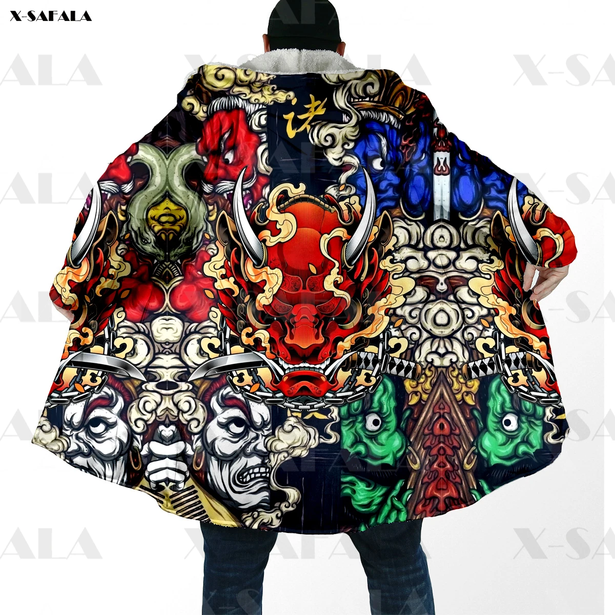 Толстовка с капюшоном Death Dragon длинная спортивная верхняя одежда одеяло плащ