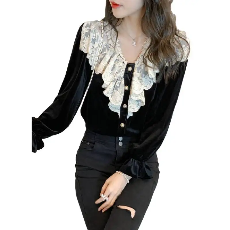

New Spring Vintage Print Shirt Female Oversize Tops Womens Long Sleeve Girls Blouse Summer Plus Size Women Blouses Femme Blusas
