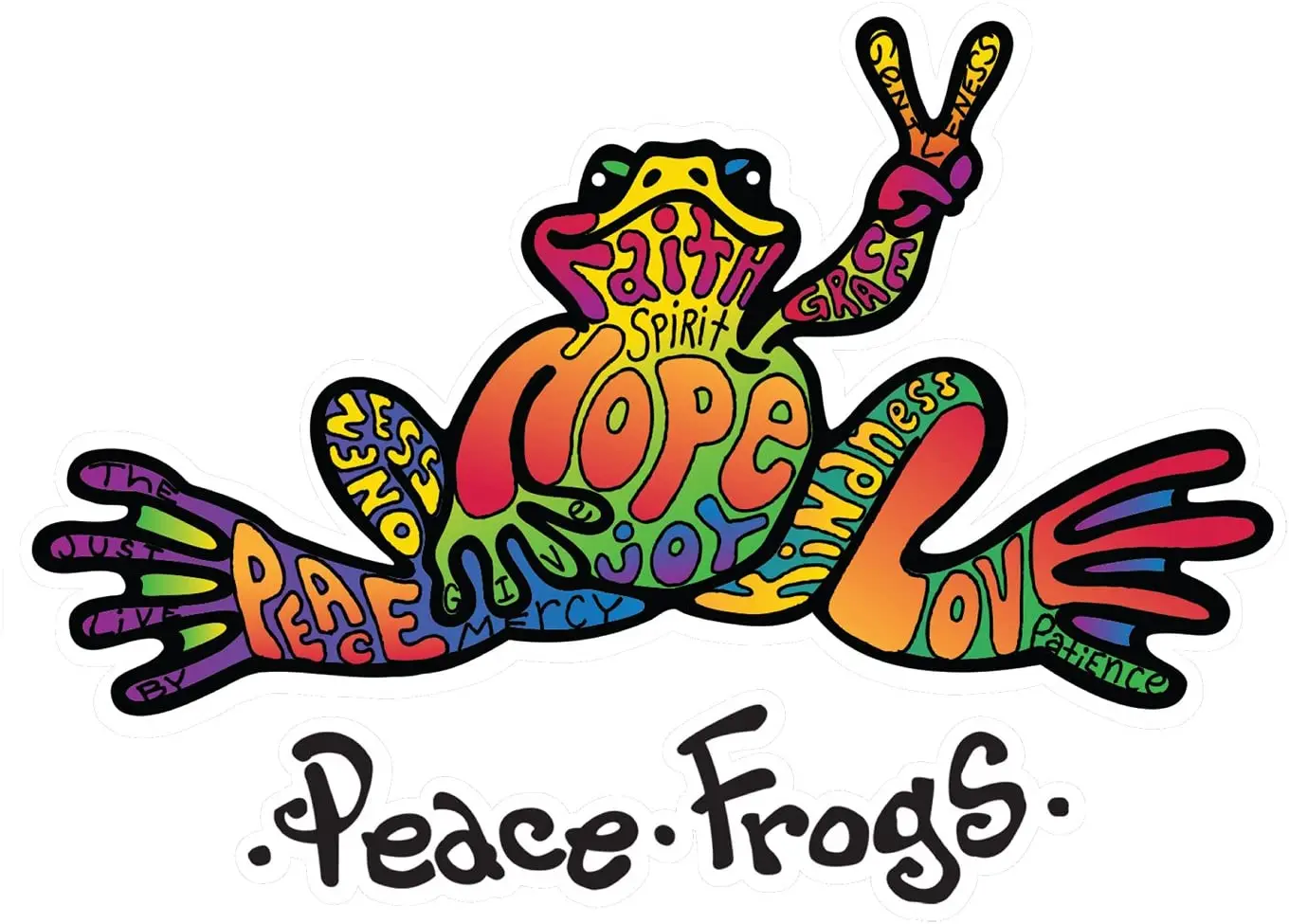 

Hope peace frog cute car stickers off-road diesel car supplies motorcycle auto parts Refrigerator decoration car fun Decal PVC