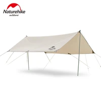 naturehike camping tarp 4 6 person sun shelter ultralight waterproof awning screen tent outdoor canopy sunshade with poles