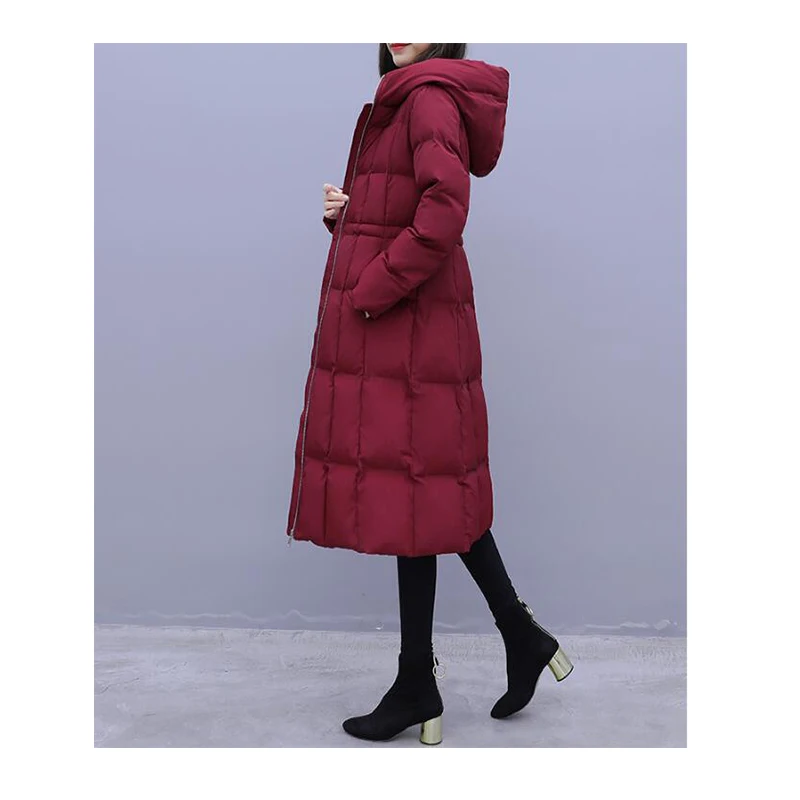 Женский пуховик пальто 2019 новые зимние большой меховой воротник женское длинное