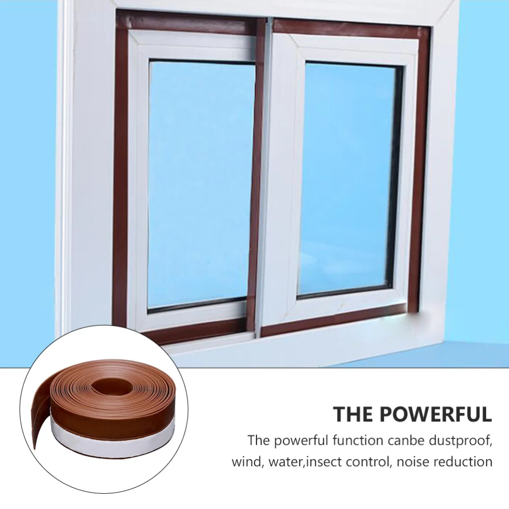 

1 Roll of Practical Door Strip Bottom Seal Strip Door Soundproof for Home
