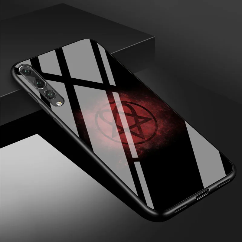 Модный чехол для телефона с логотипом Heartagram из закаленного стекла для huawei P20 P30 lite P20 P30 PRO MATE 20 lite 20 PRO Honor 10 - Цвет: B19072409-11.jpg