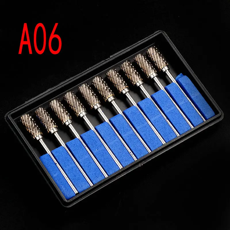 

10pcs Dental Lab Polisher Drills Assorted Tungsten Steel Carbide Burs 2.35MM