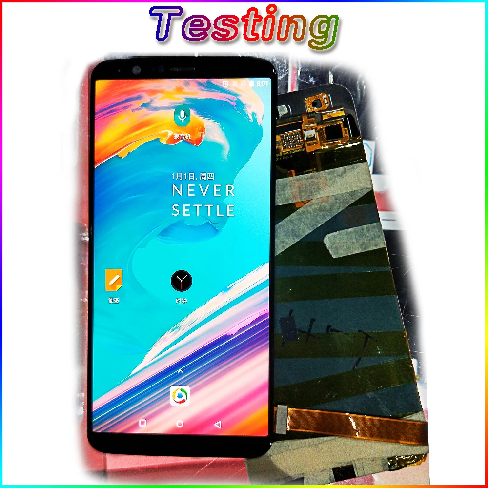 100% протестированный AMOLED 6 01 дюйма сенсорный экран для Oneplus 5T A5010 ЖК дисплей