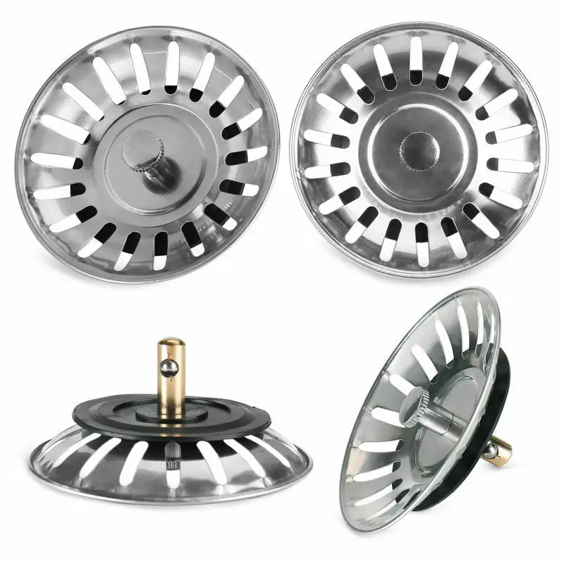 

Stainless Steel Kitchen Sink Strainer Stopper Waste Plug Sink Filter Filtre Lavabo Bathroom Hair Catcher Kitchen Supplies