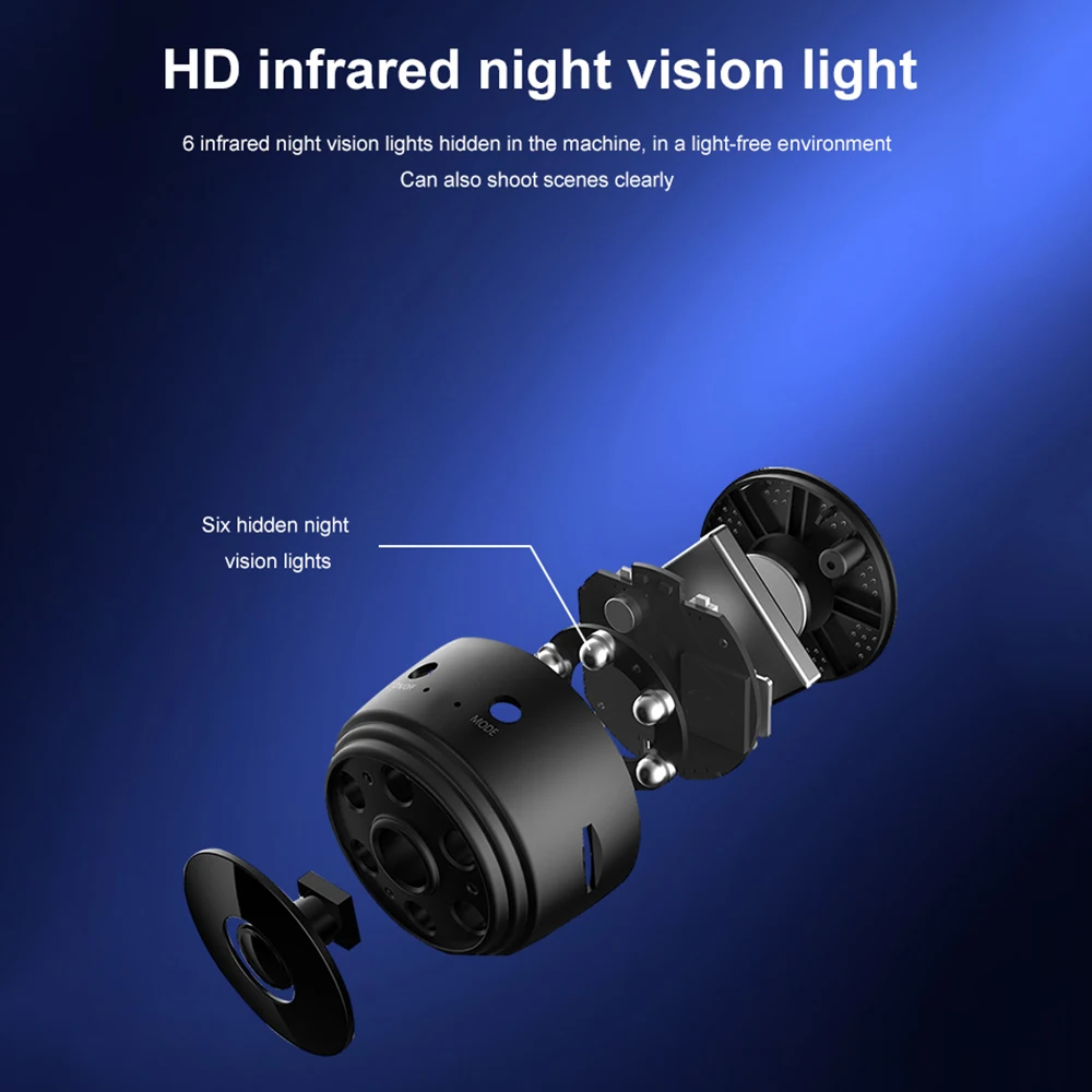 Мини Wi-Fi-камера 1080P HD IP-камера беспроводная домашняя Камера Безопасности ИК