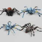 1 шт. имитация паука модель черный синий паук насекомое Дети Новинка кляп игрушки Подростковая Вечеринка игра Сложные Игры детский подарок игрушка