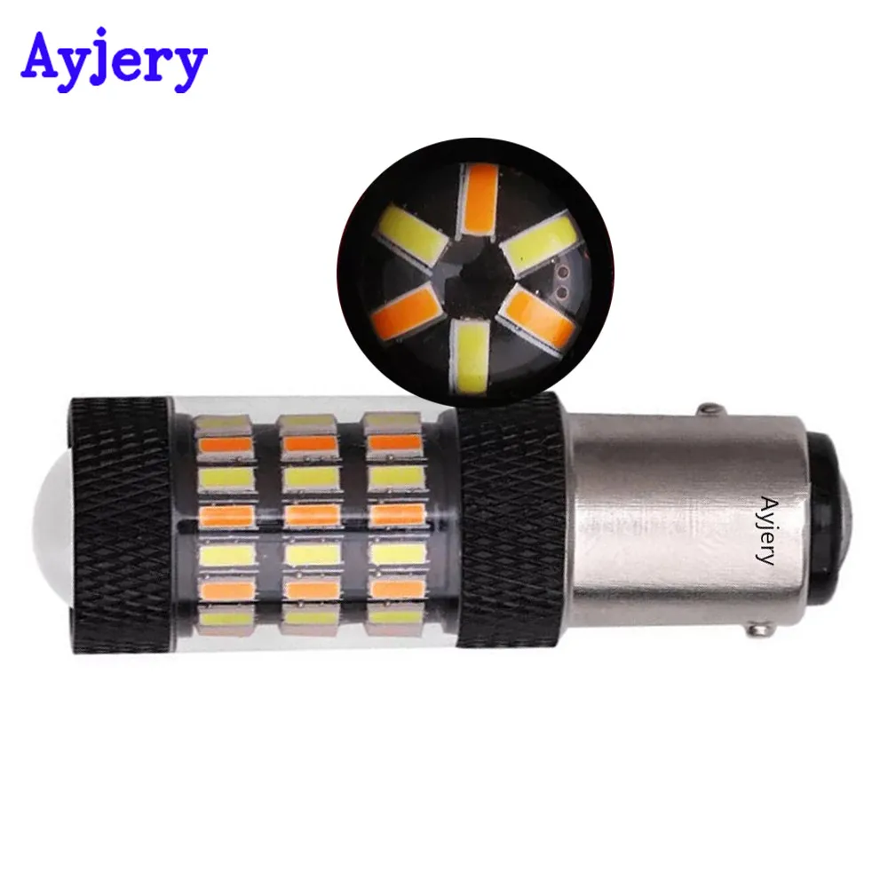 AYJERY 4X 12 В 7443 3157 4014 60 SMD BAY15D 1157 P21/5 Вт Светодиодный ная лампа для автомобисветильник