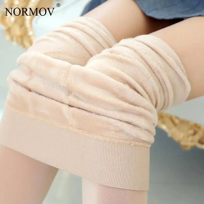 

NORMOV Winter Thick Pantyhose Women High Waist Velvet Super Stretch Pantyhose Women Solid Color Warm Casual Pantyhose