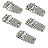 5 pieces 38*70mm heavy duty hatch lock with hinged short side boat 316 stainless steel door cabinet practical locker with hinge