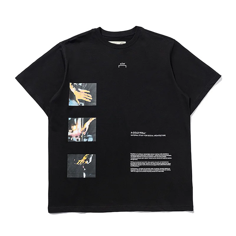 

A COLD WALL* T-shirt Men Women Summer COTTON A-COLD-WALL T shirt hip hop Beige black ACW Short sleeve