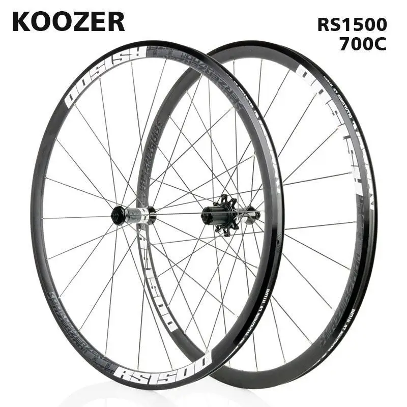 700C комплект колес KOOZER RS1500 для шоссейного велосипеда передний 2 задний 4 подшипник