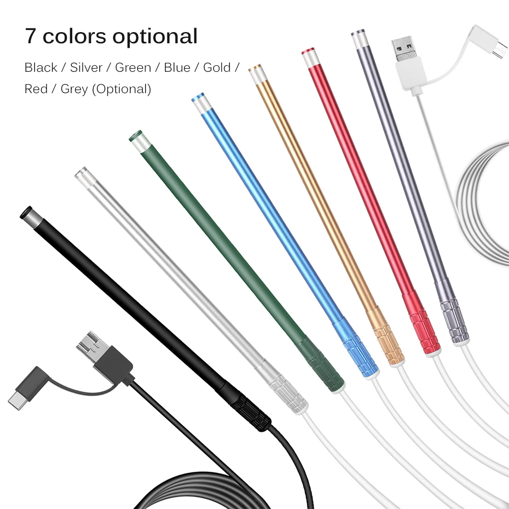 3 в 1 USB ушной отоскоп эндоскоп бороскоп Инспекционная камера 6 регулируемый