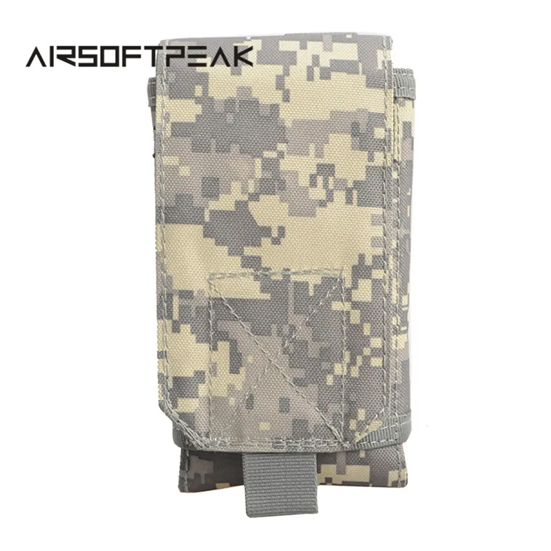 AIRSOFTPEAK 600D тактические Спортивные сумки Molle 5,5 дюймов поясные сумки для охоты и пеших прогулок EDC сумка для мобильного телефона сумка для аксессуаров