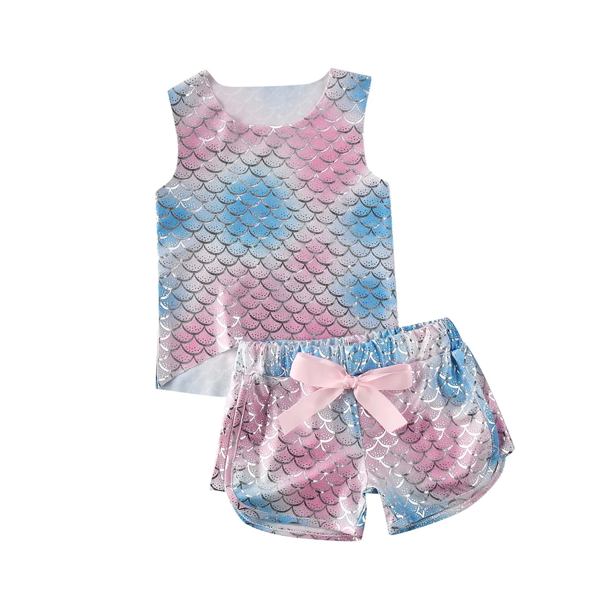 

От 0 до 4 лет, летние комплекты одежды для маленьких девочек жилет без рукавов с принтом топы + шорты, комплект одежды из 2 предметов