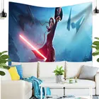 Гобелен с изображением мастера Йоды из Звездных войн DISNEY, украшение для комнаты с космическим кораблем, домашний декор, Настенный декор, подарок