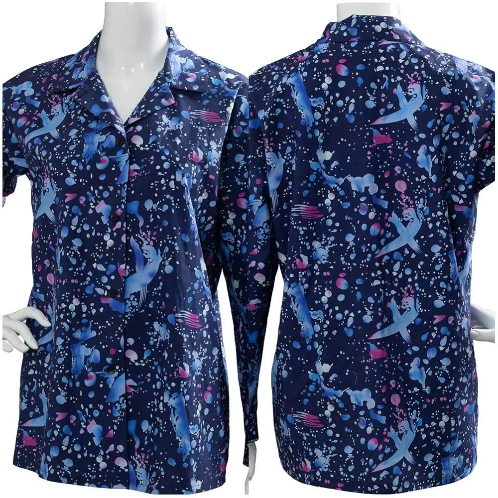 Странные Косплей вещей Сезон 3 Eleven футболка синяя рубашка с длинными рукавами для