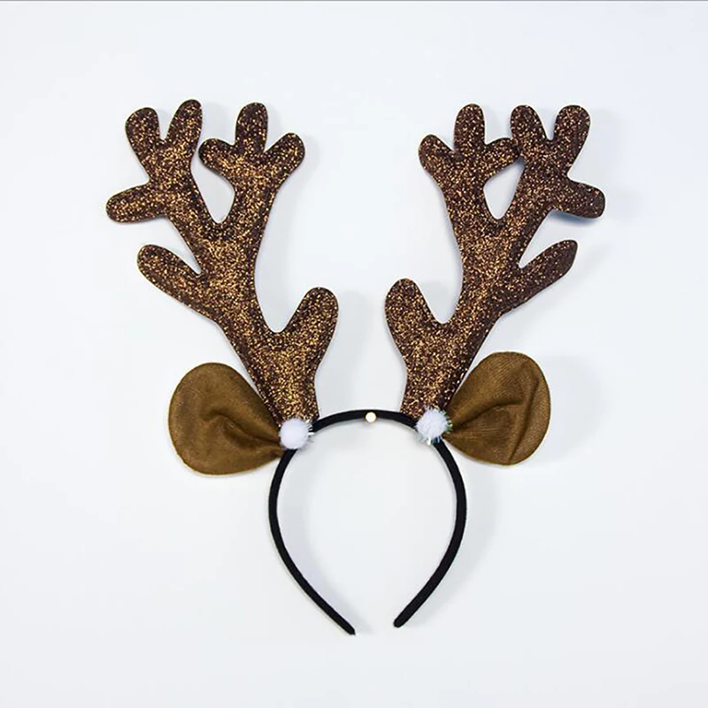 Christmas Headband Horns Cosplay Reindeer Deer Ears Snowflake Santa Gift DIY Party Decoration Xmas Kids |