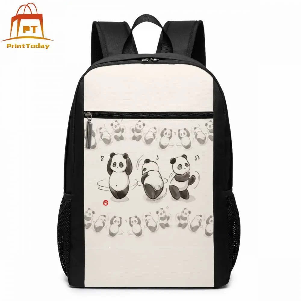 Рюкзак с пандой рюкзаки изображением панды студенческие сумки высокого качества