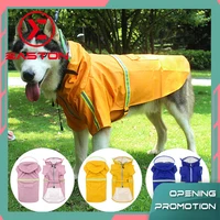 pet dog waterproof raincoat jumpsuit reflective rain coat samoyed labrador outdoor clothes jacket for small large s