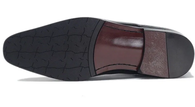 Модные мужские классические ботинки из 100% натуральной кожи роскошные