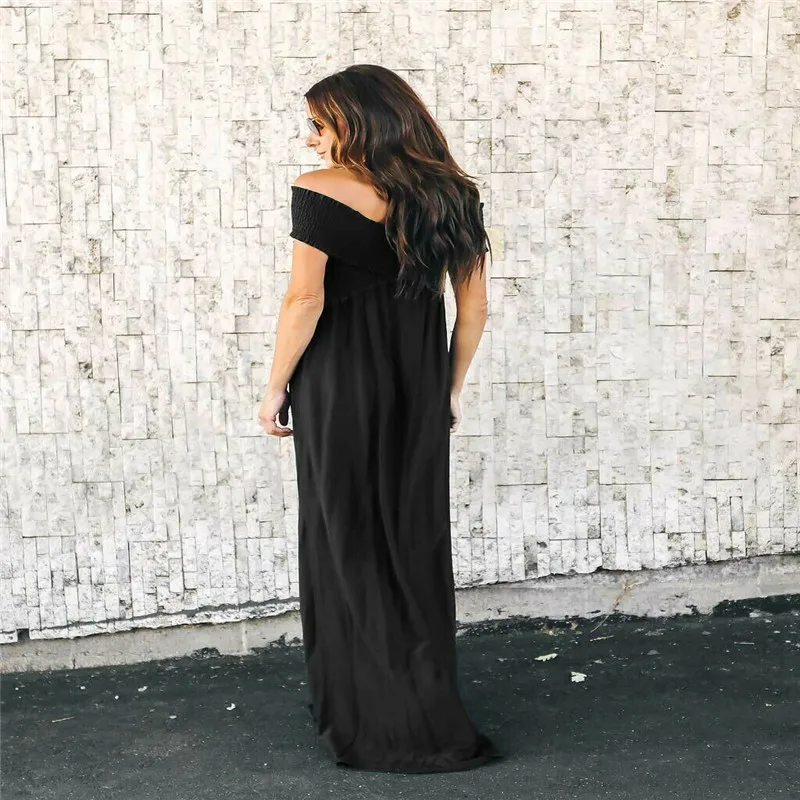 Женское летнее длинное платье макси элегантное вечернее без рукавов и бретелек с