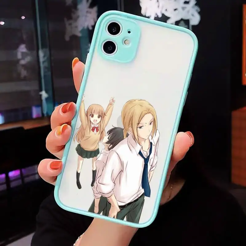 

Tanaka-kun is Always Listless Phone Case Clear Funda matte transparent For blue iPhone 7 8 x xs xr 11 12 pro plus max mini