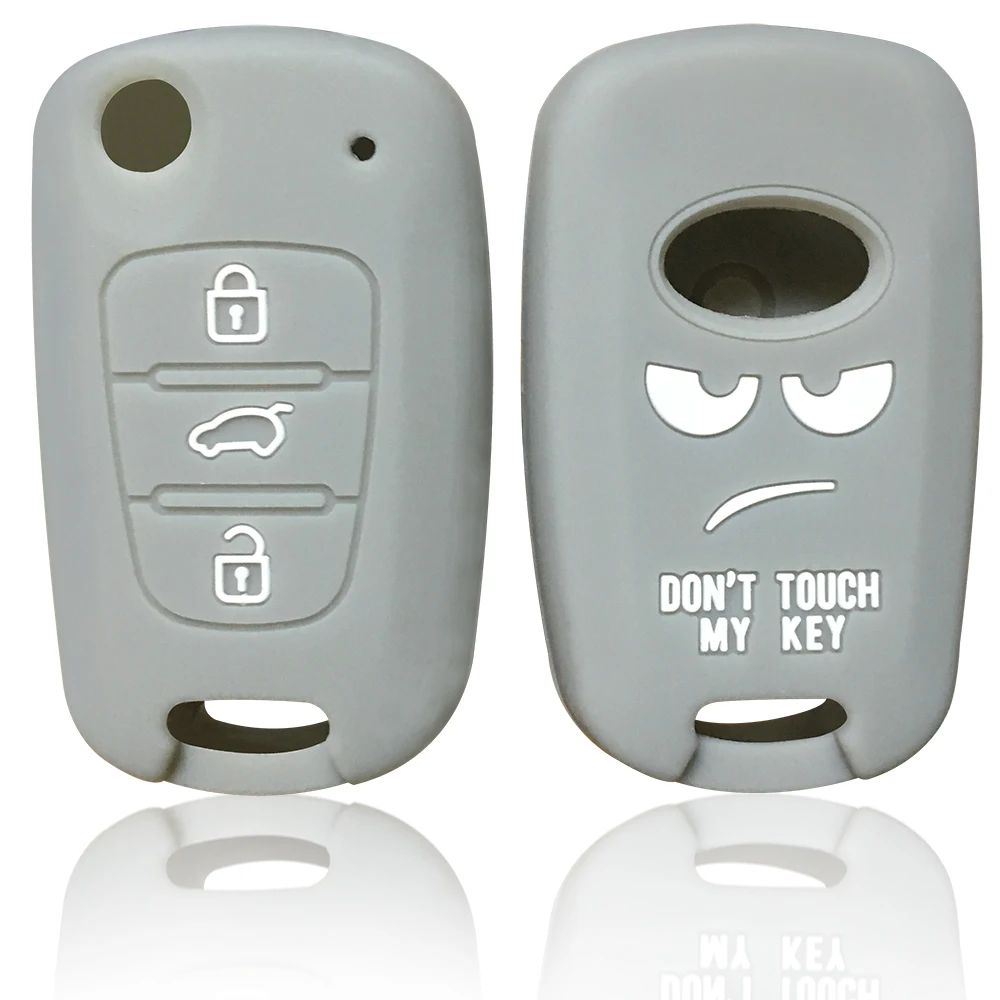 Силиконовый чехол не трогай мой ключ для Kia Sportage 2019 Hyundai IX20 Rio 3 Solaris X line|Футляр