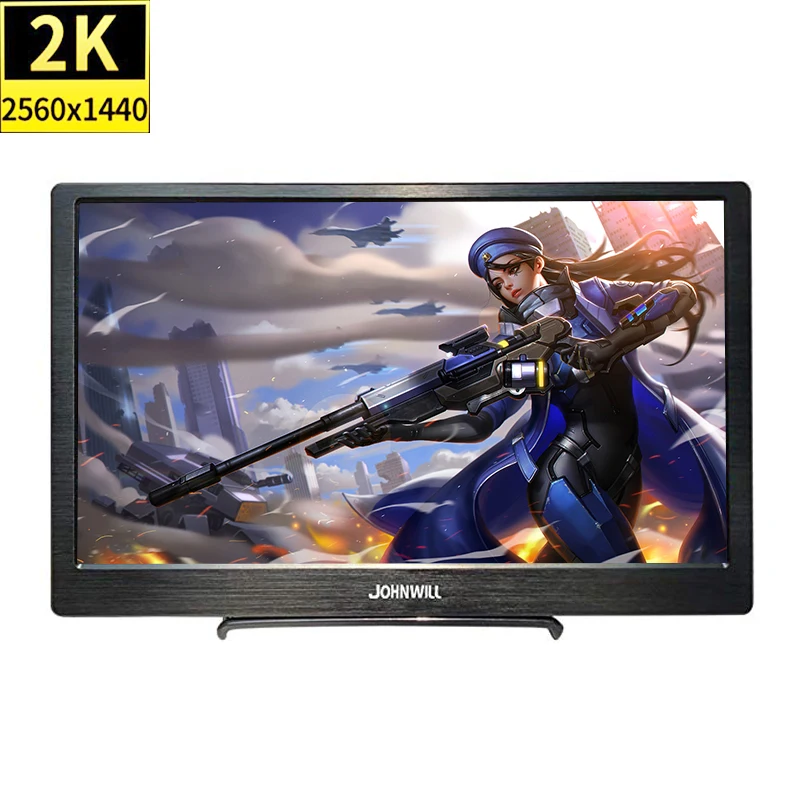 Портативный hdmi монитор 13 3 дюйма 2k ПК ЖК экран ips дисплей 15 6 игровой компьютер для