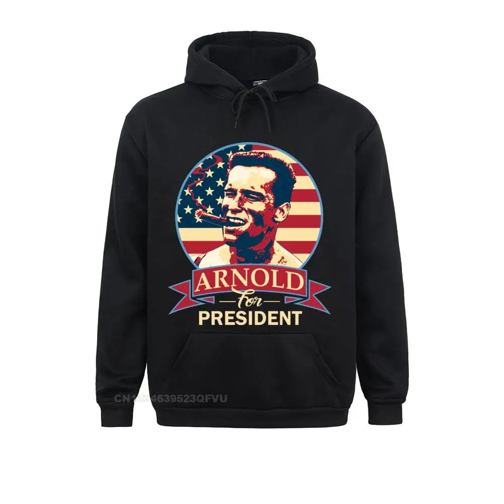 Arnold Schwarzenegger For President Sweater Men Novelty Pure Cotton Homme Customized With Own Logo Women Oversized