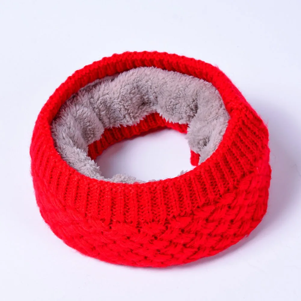 

Вязаный теплый шарф унисекс, сезон зима-осень, бандана, шарф, Флисовая Повязка на голову, шарф, головной убор для мужчин и женщин, повязка на г...