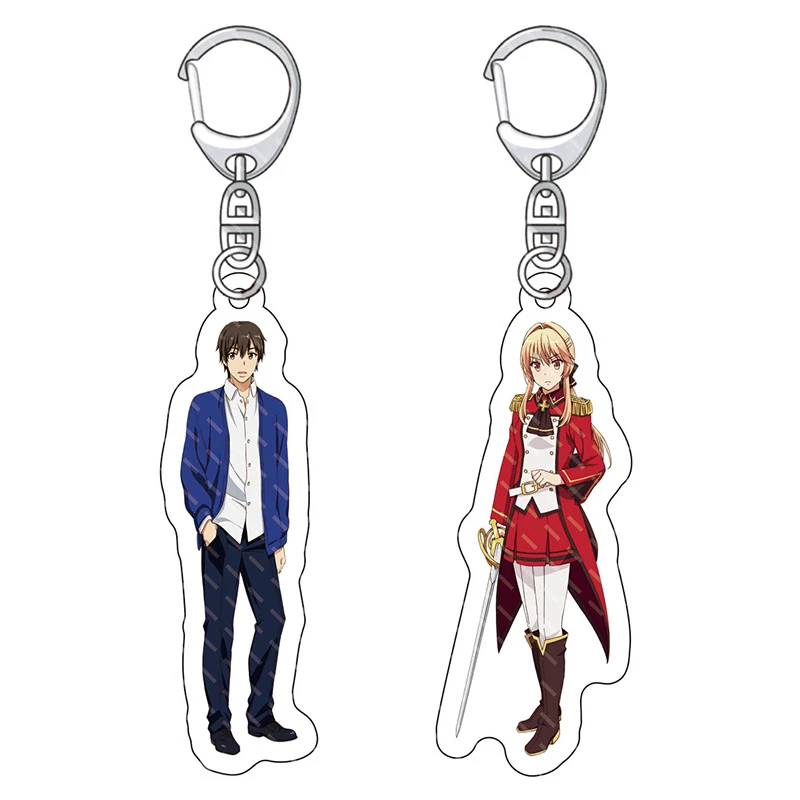 

Брелок для ключей с героями аниме «как реалистичный герой», перестроенное Королевство, реквизит для Liscia Aisha Juna Roroa Genjitsu Shugi Yuusha no Oukoku, подарок