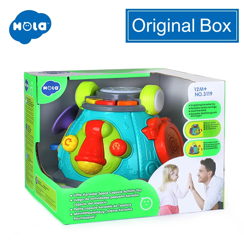 ORIGINAL BOX Детская музыкальная активность куб игровой центр, детские музыкальные Поющие сенсорные игрушки, образовательные рифмы подарок для 12 месяцев, младенцев, малышей - Цвет: ORIGINAL BOX