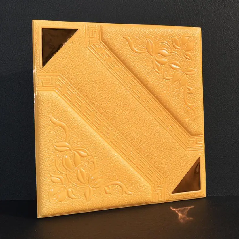 Роскошные панели обоев из пенопласта наклейки diy 3d искусственной кожи обои для