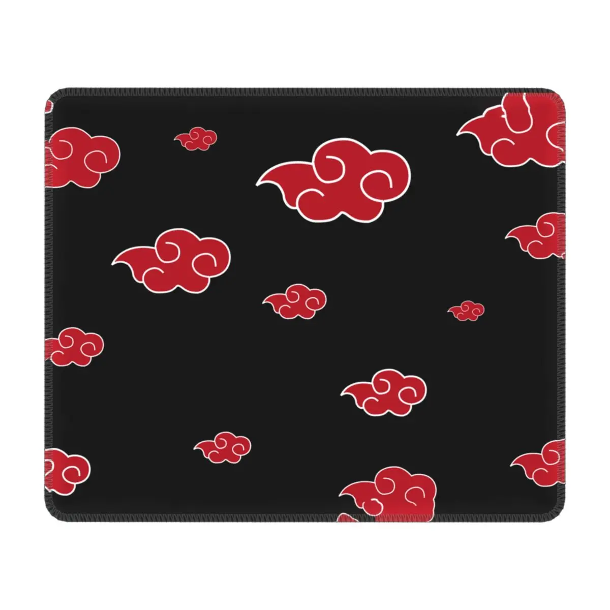 Игровой коврик для мыши Uchiha Itachi Sasuke Akatsuki с красным облаком Нескользящий